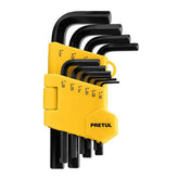 Juego de 10 llaves allen desde 1/16" hasta 3/8" pretul